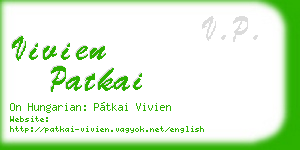 vivien patkai business card