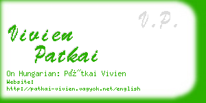 vivien patkai business card